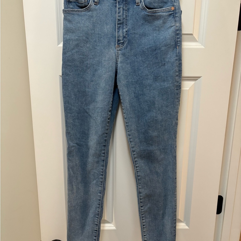 Mango Denim Anne High Rise Blue Jeans